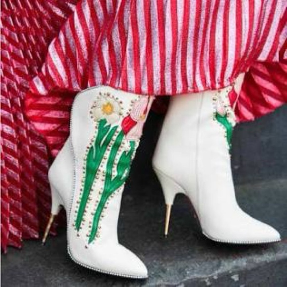 Gucci Fosca Floral Boots - Picture 4 of 16
